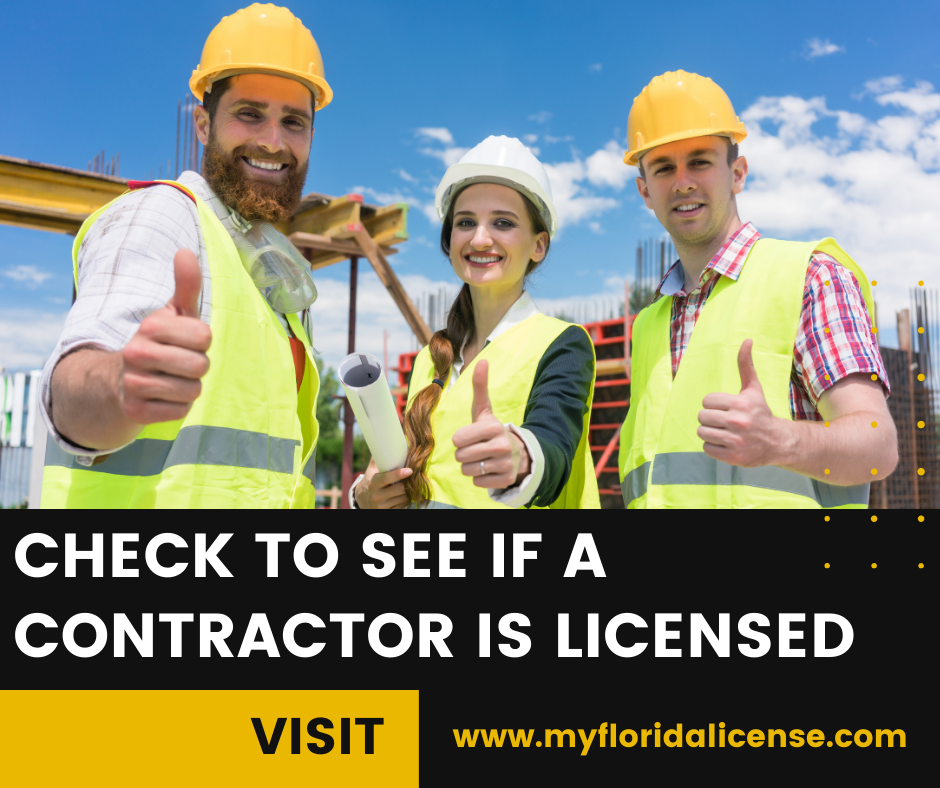 check to see if a contractor is licensed